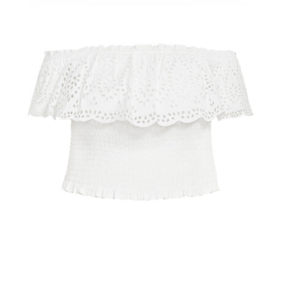 💙2/$20 White Jayde Crop Top